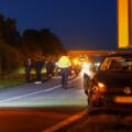 Afrit A28 tijd afgesloten na ongeval met twee auto’s in trouwstoet